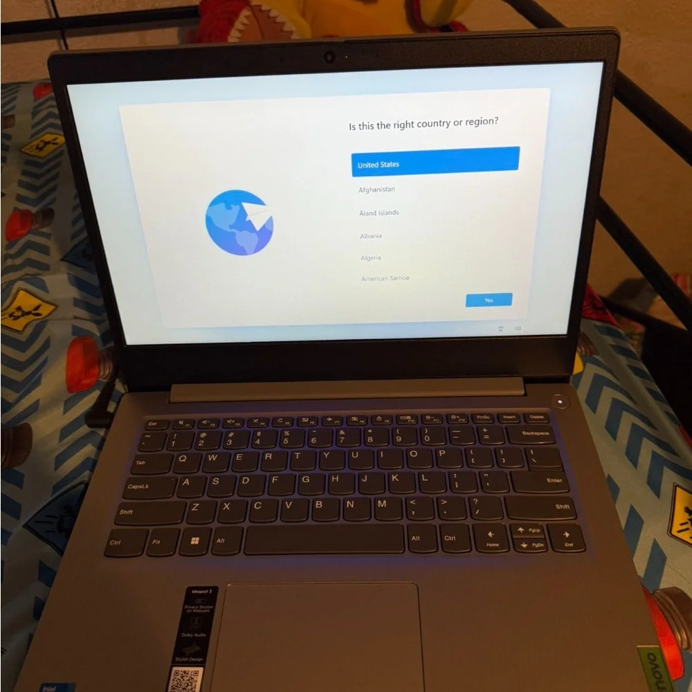Lenovo Black Laptop Sleek Modern Design